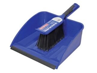 Faithfull Large Plastic Dustpan & Brush Set (5023969213361) FAIBRDUSTLRG