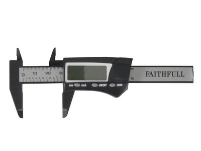 Faithfull Mini Digital Caliper 75mm Capacity (5023969305431) FAICALDIG75