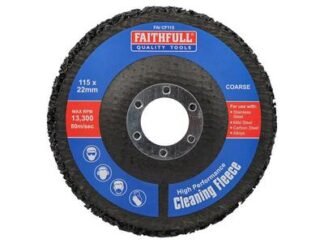 Faithfull Cleaning Fleece Disc Coarse 115 x 22mm (5023969005775) FAICF115