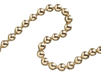 Faithfull Ball Chain Polished Brass 3.2mm x 10m (5023969255743) FAICHBPB3210