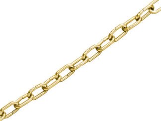 Faithfull Clock Chain Polished Brass 1.6mm x 10m (5023969255675) FAICHCC1610B