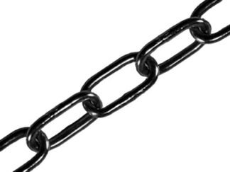 Faithfull Black Japanned Chain 2.5mm x 2.5m - Max. Load 50kg (5023969255767) FAICHCUT25B