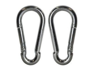 Faithfull Fire Brigade Snap Hook 8mm Zinc Plated (Pack 2) (5023969274102) FAICHFBS80