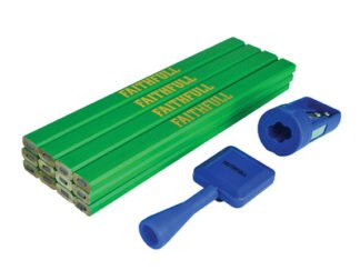 Faithfull Carpenters Pencil Kit Green / Hard (Pack 12) (5023969319537) FAICPGKIT