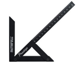 Faithfull Prestige Centre Finder Gauge Black Aluminium 150mm (5023969319162) FAICSQ15CNC
