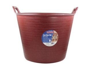 Faithfull Eco Flex Tub 25 litre - Recycled Red (5023969013787) FAIECOFLXR25