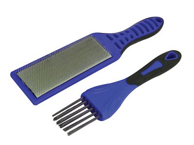 Faithfull 2 Piece File Card Brush Kit (5023969313672) FAIFCBKIT