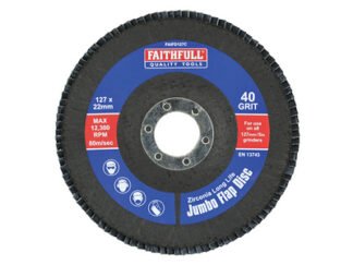 Faithfull Abrasive Jumbo Flap Disc 127mm Coarse (5023969225555) FAIFD127C