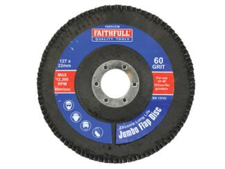 Faithfull Abrasive Jumbo Flap Disc 127mm Medium (5023969225548) FAIFD127M