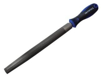 Faithfull Handled Half-Round Second Cut Engineers File 250mm (10in) (5023969289540) FAIFIHRSC10