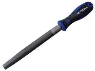 Faithfull Handled Half-Round Second Cut Engineers File 150mm (6in) (5023969289564) FAIFIHRSC6