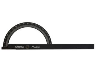 Faithfull Prestige Angle Gauge Black Aluminium 150 x 270mm (5023969319179) FAIGAUGECNC