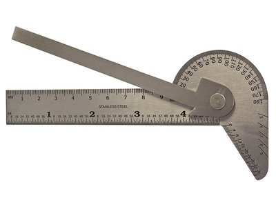 Faithfull Multi Purpose Angle Protractor 100mm (4in) (5023969307787) FAIGAUGEMULT