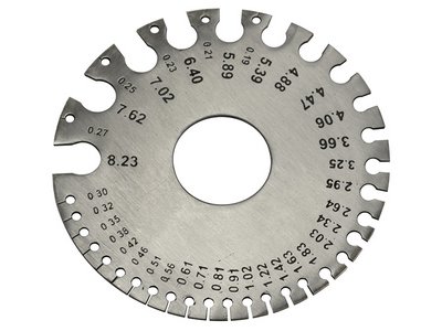 Faithfull Wire Gauge - Metric / Imperial (5023969232614) FAIGAUGEWIRE