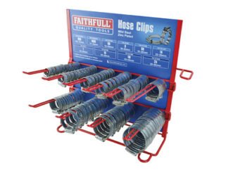 Faithfull Hoseclip Display C/W Stock 100Pc (5023969304601) FAIHCDISP