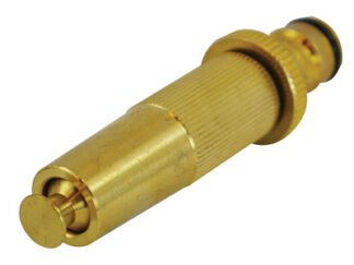 Faithfull Brass Adjustable Spray Nozzle 12.5mm (1/2in) (5023969312620) FAIHOSENOZZ