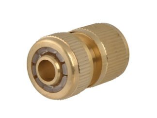 Faithfull Brass Female Water Stop Connector 12.5mm (1/2in) (5023969264608) FAIHOSEWC