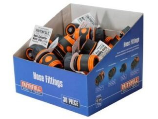 Faithfull Plastic Water Stop Hose Connector 1/2in (Box 30) (5023969001340) FAIHOSEWCBUL