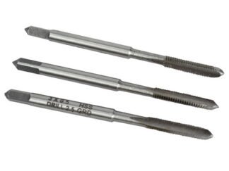 Faithfull HSS Straight Flute Tap Set M3 x 0.5, 3 Piece (5023969318349) FAIHSSTM3