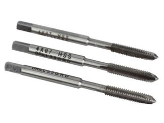 Faithfull HSS Straight Flute Tap Set M4 x 0.7, 3 Piece (5023969318356) FAIHSSTM4