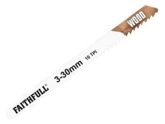 Faithfull Wood Jigsaw Blades Pack of 5 T101B (5023969253473) FAIJBT101B