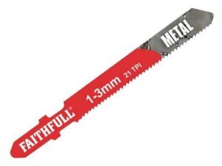 Faithfull 8009-HSS Metal Cutting Jigsaw Blades Pack of 5 T118A (5023969253794) FAIJBT118A