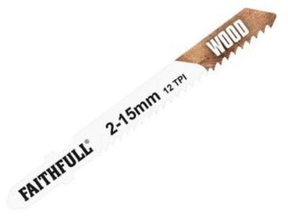 Faithfull Wood Jigsaw Blades Pack of 5 T119B (5023969253824) FAIJBT119B