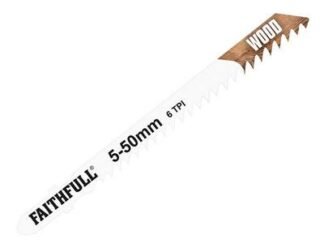 Faithfull Wood Jigsaw Blades Pack of 5 T144D (5023969253855) FAIJBT144D