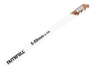 Faithfull Wood Jigsaw Blades Pack of 5 T244D (5023969253862) FAIJBT244D