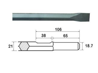 Faithfull Kango Shank Chisel 380mm (914118) (5023969248608) FAIKAGC380