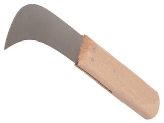 Faithfull Lino Knife 75mm (3in) - Beech Handle (5023969258201) FAIKLINO