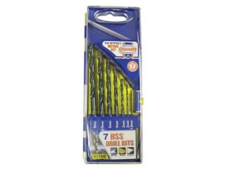Faithfull HSS Drill Bit Set, 7 Piece (1.5-6.0mm) (5023969207483) FAIM7PSET