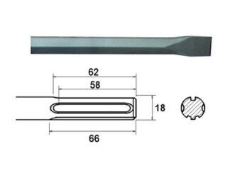 Faithfull SDS Max Chisel 400mm (5023969248547) FAIMAXC400