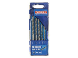 Faithfull Standard Masonry Drill Set, 5 Piece (5023969207872) FAIMDSET5