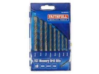 Faithfull Standard Masonry Drill Set, 8 Piece (5023969207889) FAIMDSET8