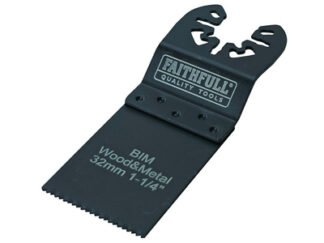 Faithfull Bi-Metal Flush Cut Wood/Metal Blades 32mm (Pack 5) (5023969316048) FAIMFWM32B