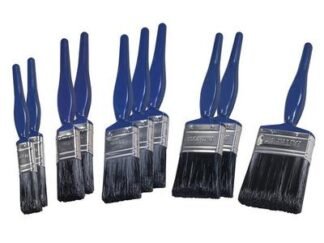 Faithfull Utility Paint Brush Set, 10 Piece (5023969005041) FAIPBUSET10X