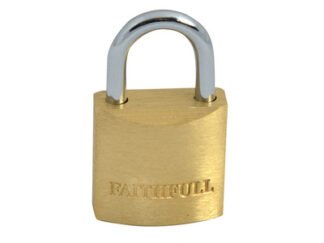 Faithfull Brass Padlock 20mm 3 Keys (5023969309323) FAIPLB20