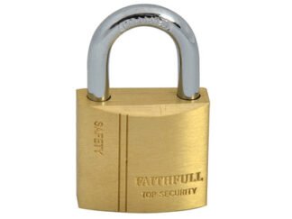 Faithfull Brass Padlock 30mm 3 Keys (5023969309347) FAIPLB30