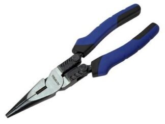 Faithfull High-Leverage Long Nose Pliers 230mm (9in) (5023969000831) FAIPLHLLN9