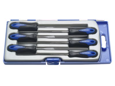 Faithfull Precision Needle File Set 6 Piece (5023969254425) FAIPPNEEDLE
