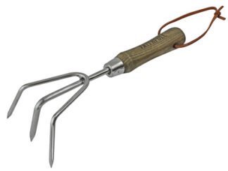 Faithfull Prestige Stainless Steel Hand Cultivator Ash Handle (5023969315164) FAIPRESHCUL