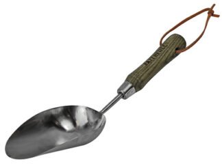 Faithfull Prestige Stainless Steel Hand Scoop Ash Handle (5023969315171) FAIPRESHSCOP