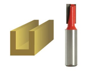 Faithfull Router Bit TCT Two Flute 10.0 x 19mm 1/2in Shank (5023969227931) FAIRB220