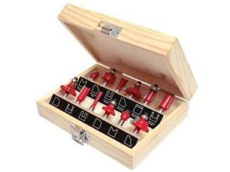 Faithfull 1/4in TCT Router Bit Set, 12 Piece (5023969247236) FAIRBS12