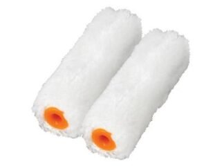 Faithfull Medium Pile Mini Roller Refills 100mm (4in) Pack of 2 (5023969286419) FAIRMINI2M