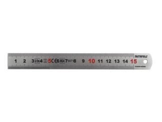 Faithfull Matt Silver Measuring Rule 150mm (5023969010441) FAIRUL150MS