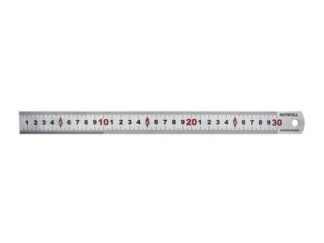 Faithfull Matt Silver Measuring Rule 300mm (5023969010458) FAIRUL300MS