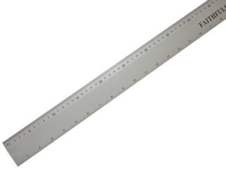 Faithfull Aluminium Flat Rule 1m/39in (5023969236285) FAIRULE1000