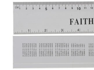 Faithfull Aluminium Rule 300mm / 12 Inch (5023969236261) FAIRULE300